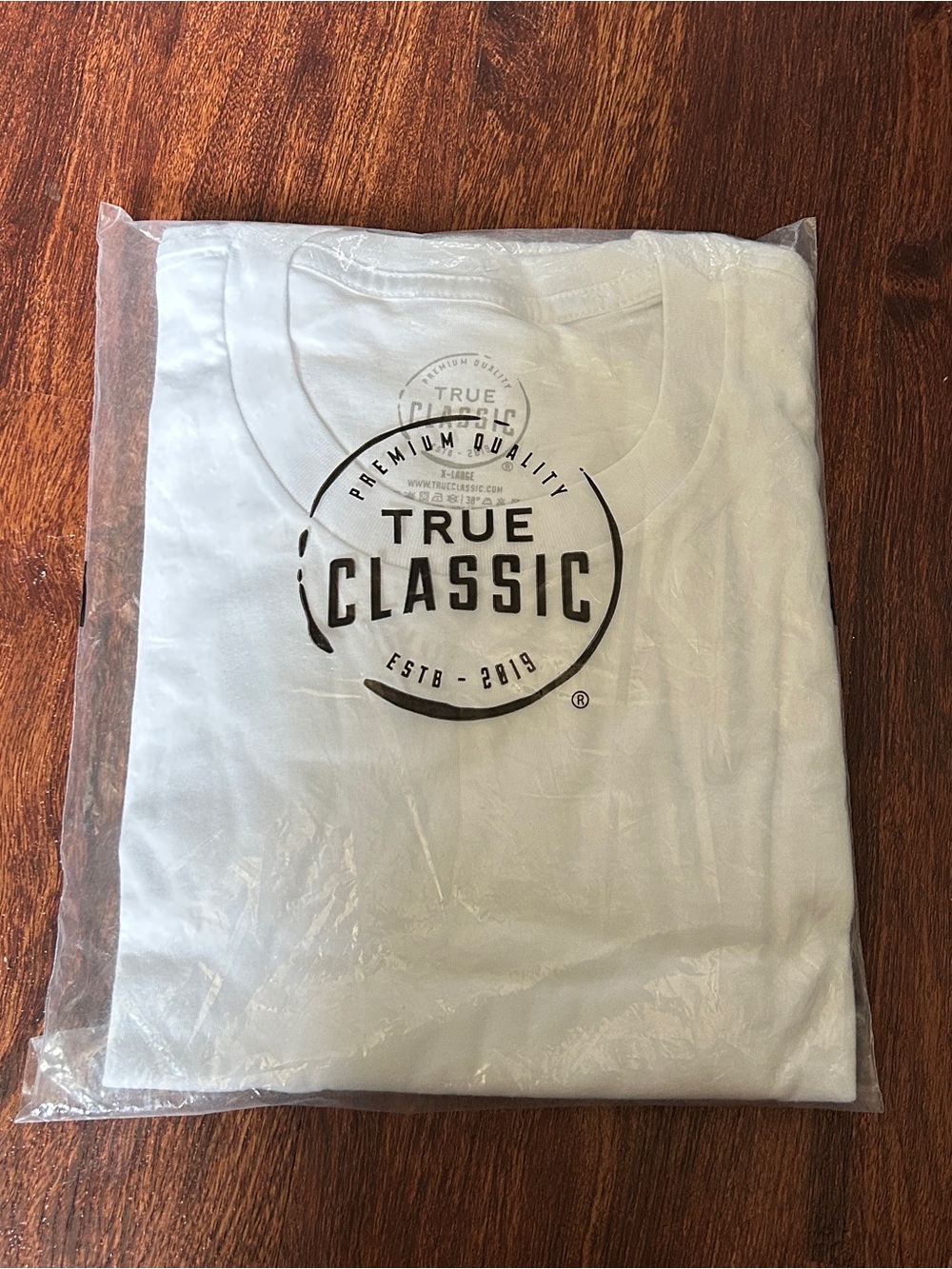 New in Packaging True Classic White Tshirt. XL